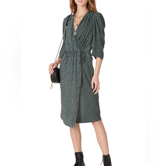 See By Chloe Dresses & Skirts - NWT See By Chloé, Floral and Dot Wrap Dress, Size 6